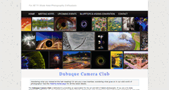Desktop Screenshot of dubuquecameraclub.com