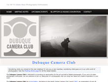 Tablet Screenshot of dubuquecameraclub.com